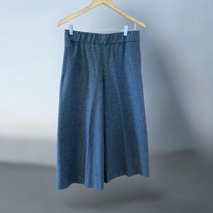 Massimo Dutti, Wool blend, Gray Wide-Leg Culottes, size 8